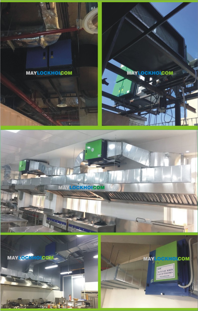 máy lọc khói tĩnh điện